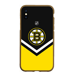 Чехол iPhone XS Max матовый NHL: Boston Bruins