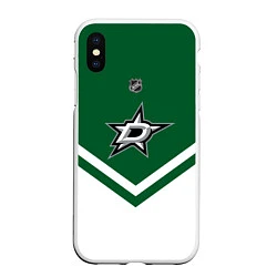 Чехол iPhone XS Max матовый NHL: Dallas Stars