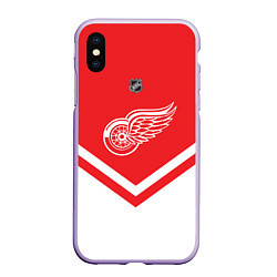 Чехол iPhone XS Max матовый NHL: Detroit Red Wings