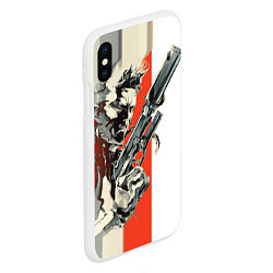 Чехол iPhone XS Max матовый Metal gear solid 3, цвет: 3D-белый — фото 2