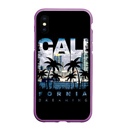 Чехол iPhone XS Max матовый Калифорния