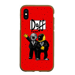 Чехол iPhone XS Max матовый Daff Punk