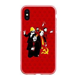 Чехол iPhone XS Max матовый Communist Party, цвет: 3D-баблгам