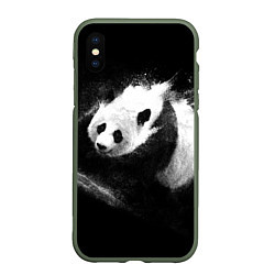 Чехол iPhone XS Max матовый Молочная панда