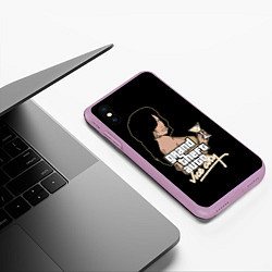 Чехол iPhone XS Max матовый GTA Vice City, цвет: 3D-сиреневый — фото 2