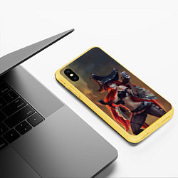 Чехол iPhone XS Max матовый Пират, цвет: 3D-желтый — фото 2