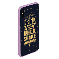 Чехол iPhone XS Max матовый Milk Shake, цвет: 3D-сиреневый — фото 2