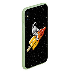 Чехол iPhone XS Max матовый Сладкая ракета, цвет: 3D-салатовый — фото 2