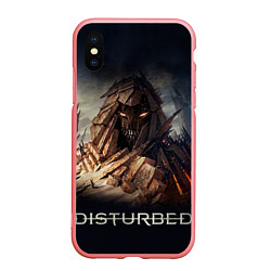 Чехол iPhone XS Max матовый Disturbed: Skull Mountain, цвет: 3D-баблгам
