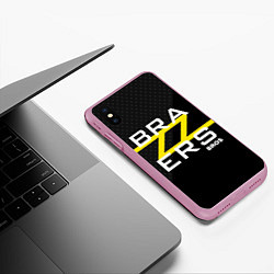 Чехол iPhone XS Max матовый Brazzers Bros, цвет: 3D-розовый — фото 2