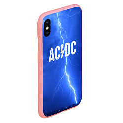 Чехол iPhone XS Max матовый AC/DC: Lightning, цвет: 3D-баблгам — фото 2