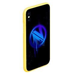 Чехол iPhone XS Max матовый EnVyUs: Black collection, цвет: 3D-желтый — фото 2
