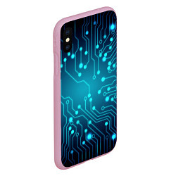 Чехол iPhone XS Max матовый SkyNet, цвет: 3D-розовый — фото 2