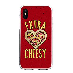 Чехол iPhone XS Max матовый Extra Cheesy