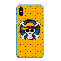 Чехол iPhone XS Max матовый One Pirate, цвет: 3D-мятный