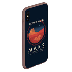 Чехол iPhone XS Max матовый Mars Adventure Camp, цвет: 3D-коричневый — фото 2