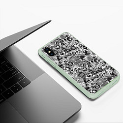 Чехол iPhone XS Max матовый Стикербомбинг, цвет: 3D-салатовый — фото 2