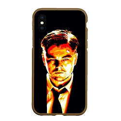 Чехол iPhone XS Max матовый Леонардо Ди Каприо