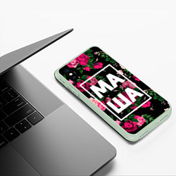 Чехол iPhone XS Max матовый Маша, цвет: 3D-салатовый — фото 2