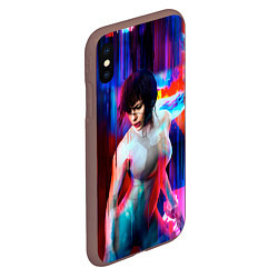 Чехол iPhone XS Max матовый Ghost In The Shell 13, цвет: 3D-коричневый — фото 2