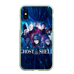 Чехол iPhone XS Max матовый Ghost In The Shell 10, цвет: 3D-салатовый