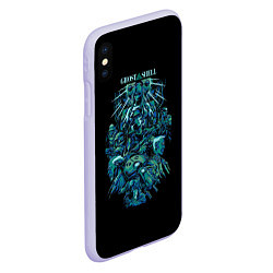 Чехол iPhone XS Max матовый Ghost In The Shell 7, цвет: 3D-светло-сиреневый — фото 2