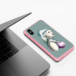 Чехол iPhone XS Max матовый Yolandi Death, цвет: 3D-баблгам — фото 2