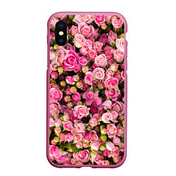 Чехол iPhone XS Max матовый Розовый рай
