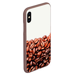 Чехол iPhone XS Max матовый Coffee, цвет: 3D-коричневый — фото 2