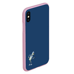 Чехол iPhone XS Max матовый Bender F, цвет: 3D-розовый — фото 2