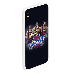 Чехол iPhone XS Max матовый NBA: Cleveland Cavaliers, цвет: 3D-белый — фото 2