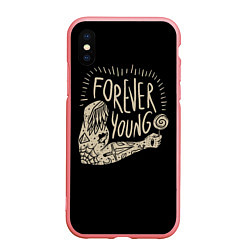 Чехол iPhone XS Max матовый Forever young