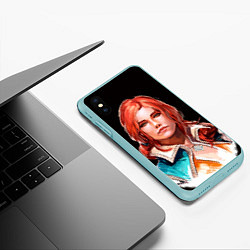 Чехол iPhone XS Max матовый Трисс, цвет: 3D-мятный — фото 2