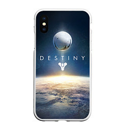 Чехол iPhone XS Max матовый Destiny 11, цвет: 3D-белый