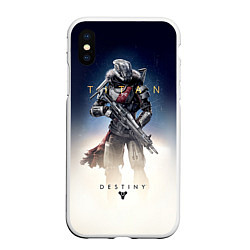 Чехол iPhone XS Max матовый Destiny: Titan, цвет: 3D-белый