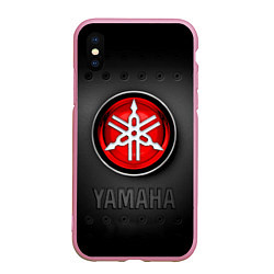 Чехол iPhone XS Max матовый Yamaha, цвет: 3D-розовый