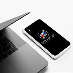 Чехол iPhone XS Max матовый Buick, цвет: 3D-белый — фото 2