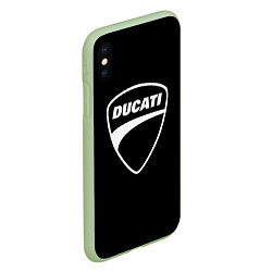 Чехол iPhone XS Max матовый Ducati, цвет: 3D-салатовый — фото 2