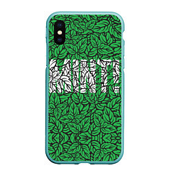 Чехол iPhone XS Max матовый Mint - Мята