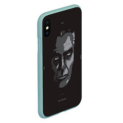 Чехол iPhone XS Max матовый G-Man Face, цвет: 3D-мятный — фото 2