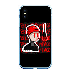 Чехол iPhone XS Max матовый TOP: Blurryface, цвет: 3D-голубой