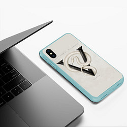 Чехол iPhone XS Max матовый BFMV: Venom, цвет: 3D-мятный — фото 2