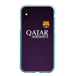 Чехол iPhone XS Max матовый Barcelona FC: Violet