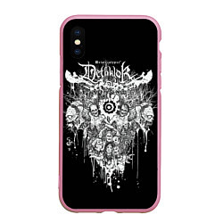 Чехол iPhone XS Max матовый Dethklok Skeletons