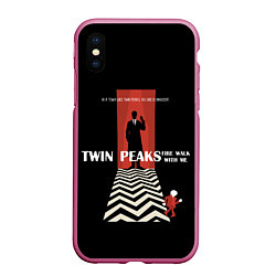 Чехол iPhone XS Max матовый Twin Peaks Man