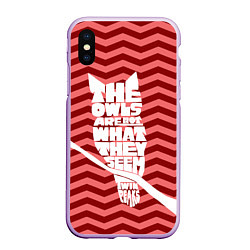 Чехол iPhone XS Max матовый Twin Peaks: The Owls