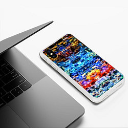 Чехол iPhone XS Max матовый Психоделика, цвет: 3D-белый — фото 2
