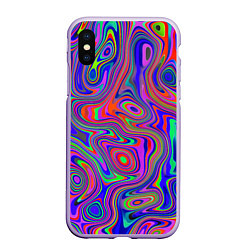 Чехол iPhone XS Max матовый Цветная текстура 5