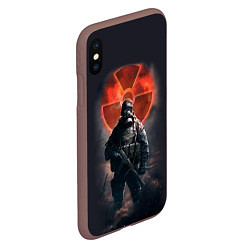 Чехол iPhone XS Max матовый STALKER: Red Sun, цвет: 3D-коричневый — фото 2