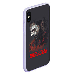 Чехол iPhone XS Max матовый Metal Gear Solid, цвет: 3D-светло-сиреневый — фото 2